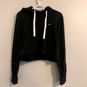 Ever Forward Black Cropped Hoodie
